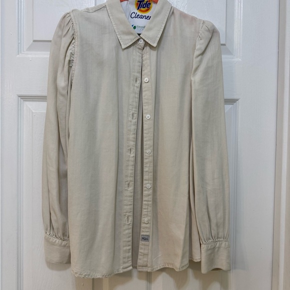Rails Cream Button-Up Blouse - Picture 1 of 17